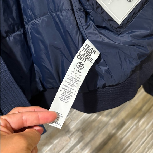 G/FORE Women's Textured Bomber Jacket Twilight, NAVY BLUE, SMALL - Picture 11 of 11